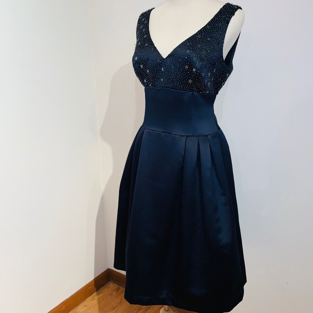 Satin dance dress with vintage feel
